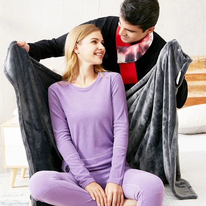 USB Powered Electric Heated Blanket Portable Heated Throw Blanket