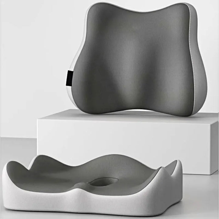 Memory Foam Seat Cushion with Lumbar Support for Office Chair Cushion