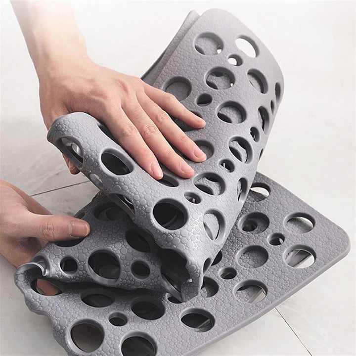 Rectangular Antislip Shower Mat with Antibacterial Protection