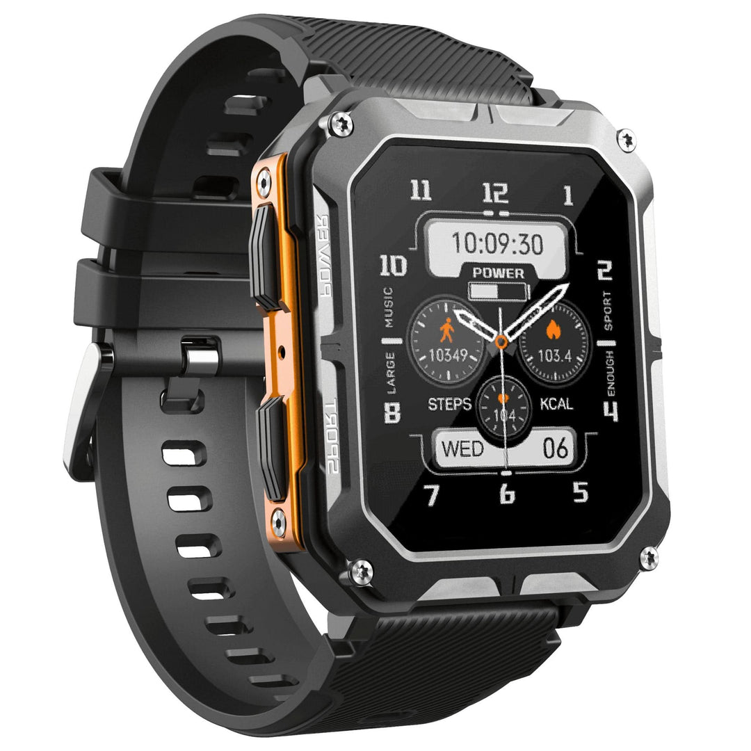 Circular Waterproof Smartwatch Fitness Tracker