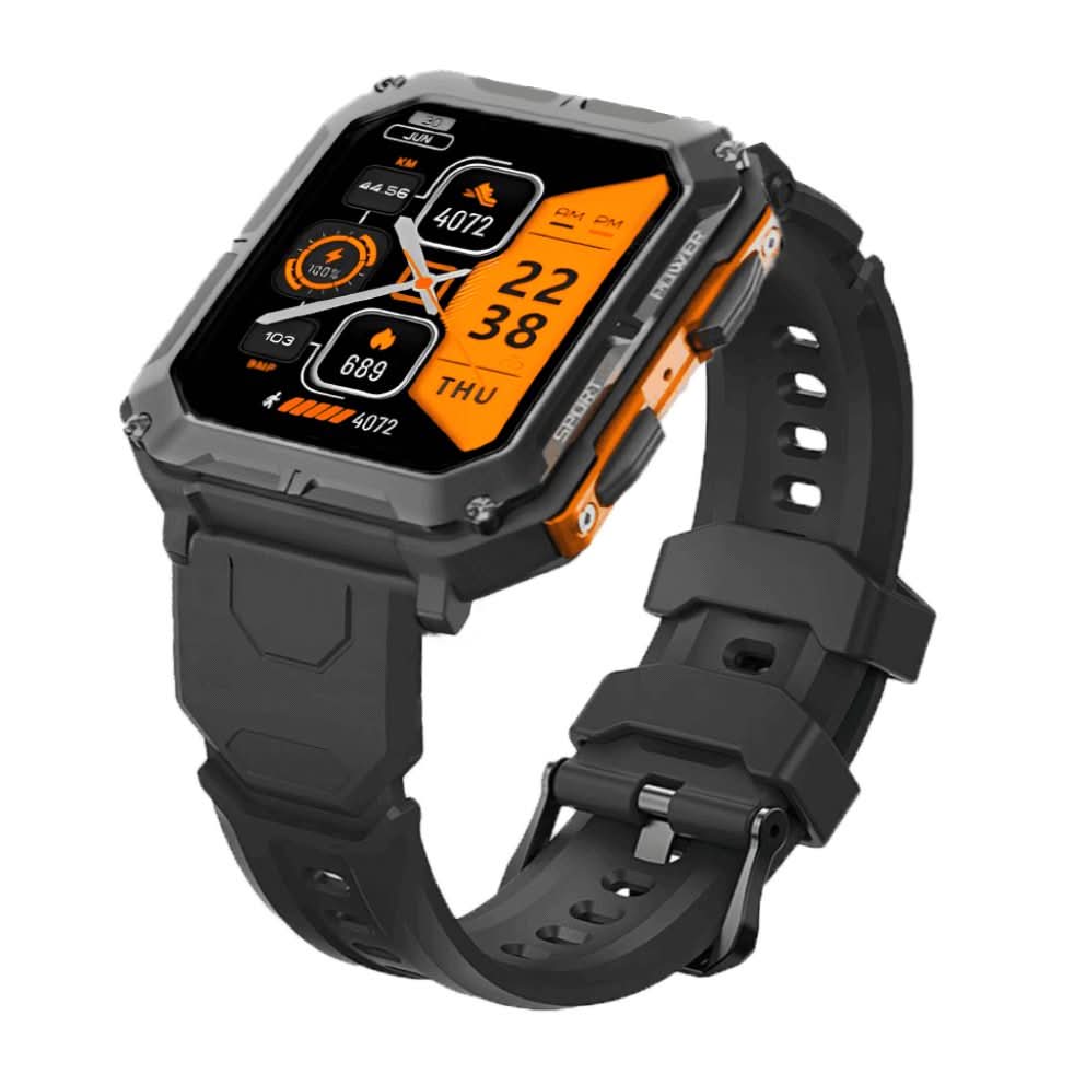 Circular Waterproof Smartwatch Fitness Tracker