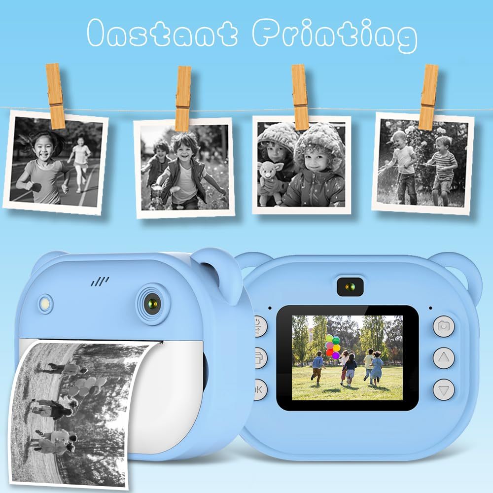 Portable Inkless Thermal Instant Photo Printer Camera