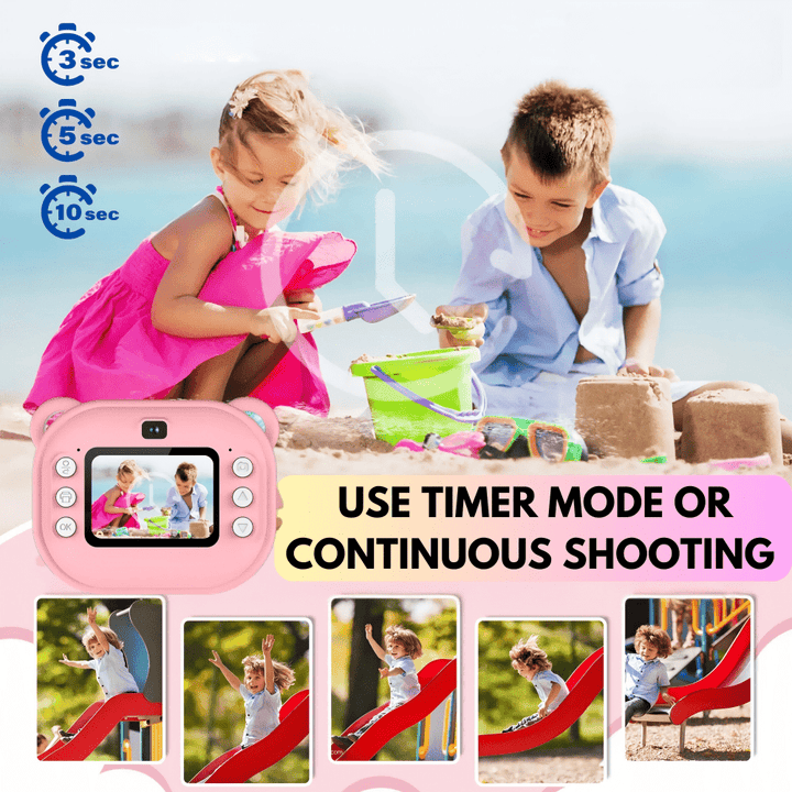 Portable Inkless Thermal Instant Photo Printer Camera