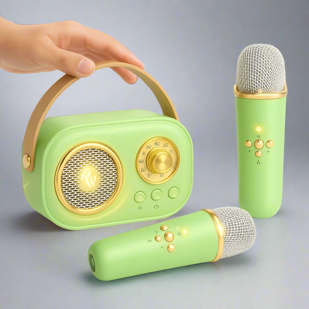 Portable Karaoke Machine Bluetooth Speaker Audio System Set