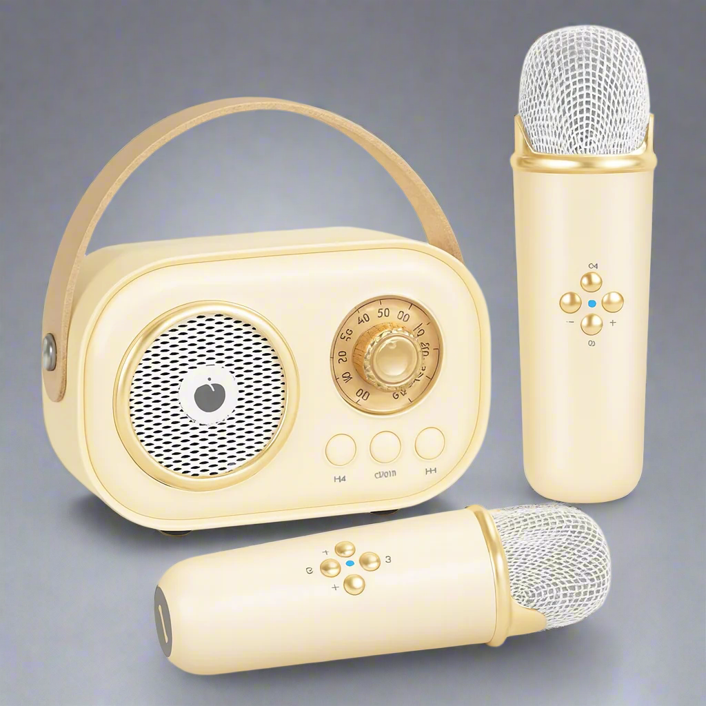 Portable Karaoke Machine Bluetooth Speaker Audio System Set