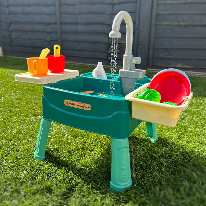 Kids Water Play Sink Set Water Table Indoor Outdoor Toy