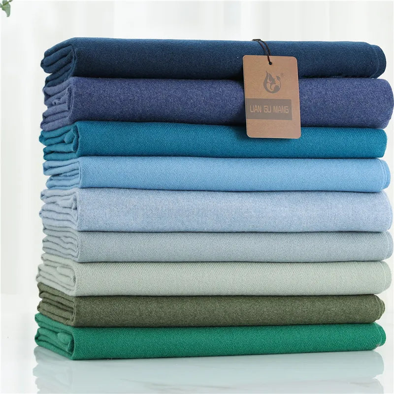 Cashmere Feel Winter Scarf with Tassels