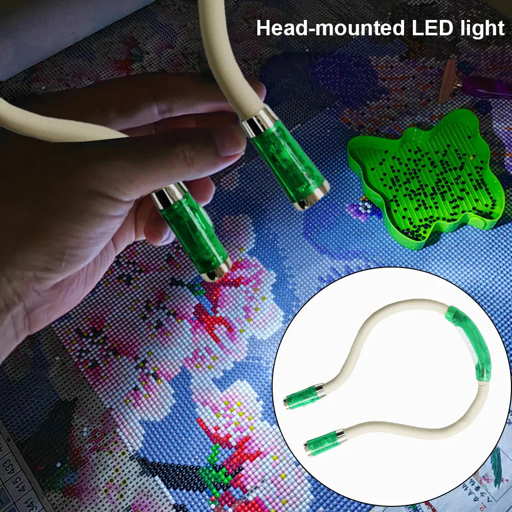 Flexible LED Neckband Hands Free LED Headlamp Light