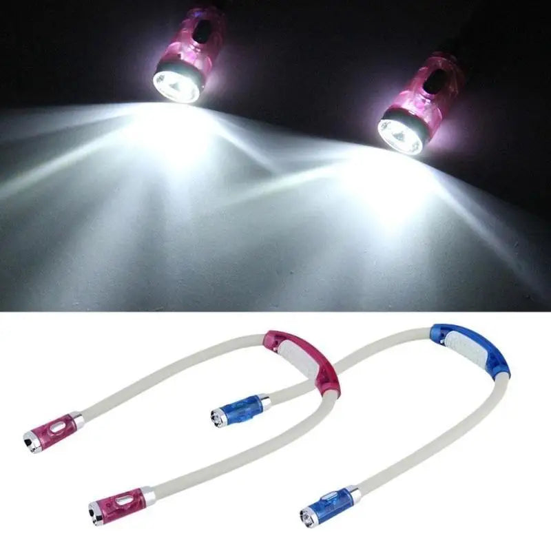 Flexible LED Neckband Hands Free LED Headlamp Light