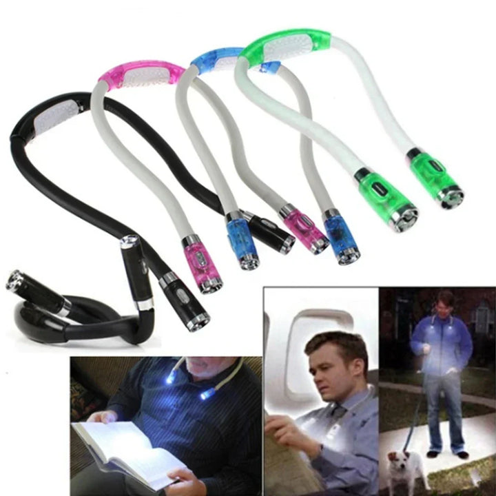 Flexible LED Neckband Hands Free LED Headlamp Light