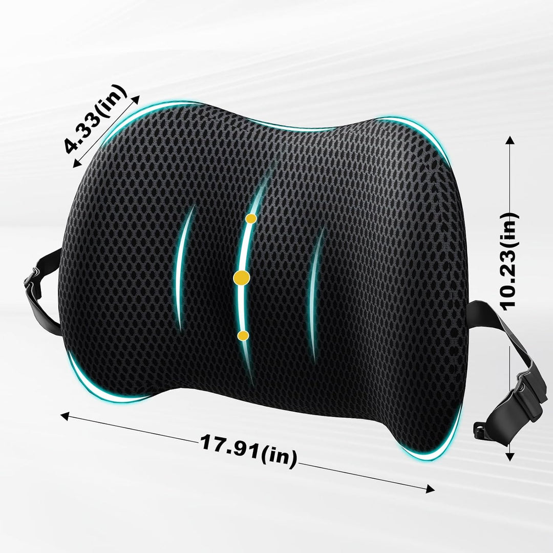 Memory Foam Lumbar Support Pillow Back Cushion Cushion