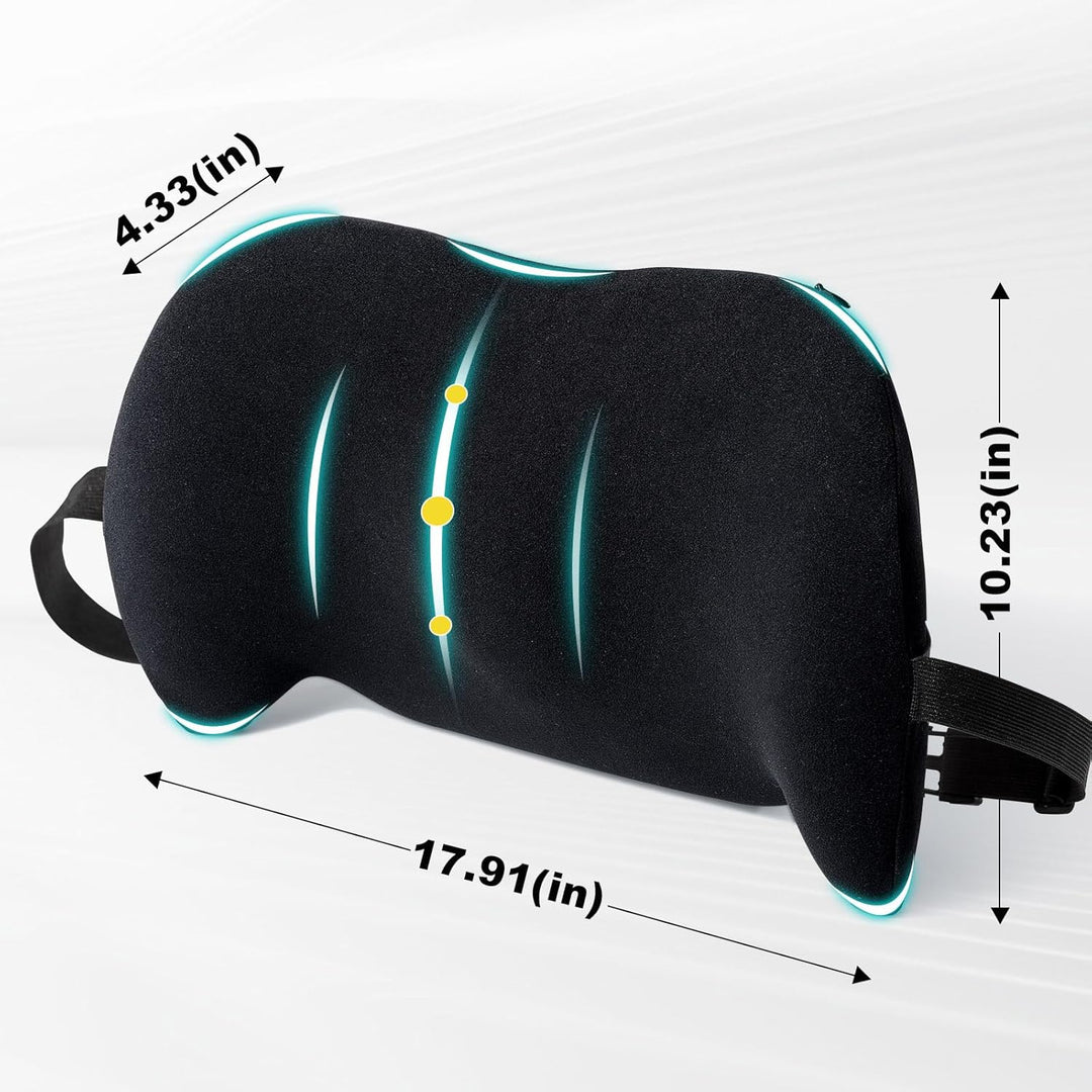 Memory Foam Lumbar Support Pillow Back Cushion Cushion