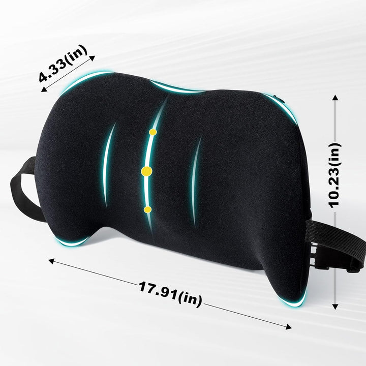 Memory Foam Lumbar Support Pillow Back Cushion Cushion