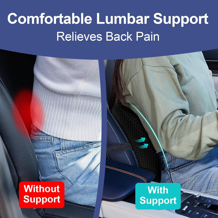 Memory Foam Lumbar Support Pillow Back Cushion Cushion