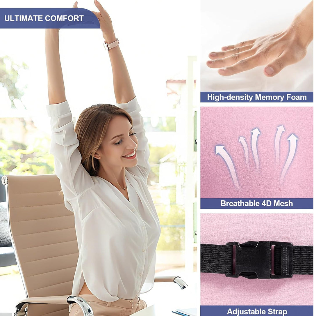 Memory Foam Lumbar Support Pillow Back Cushion Cushion