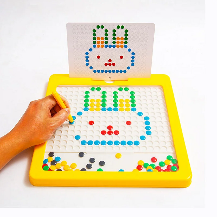 Magnetic Drawing Pad Montessori Dot Board Educational Kids Toy