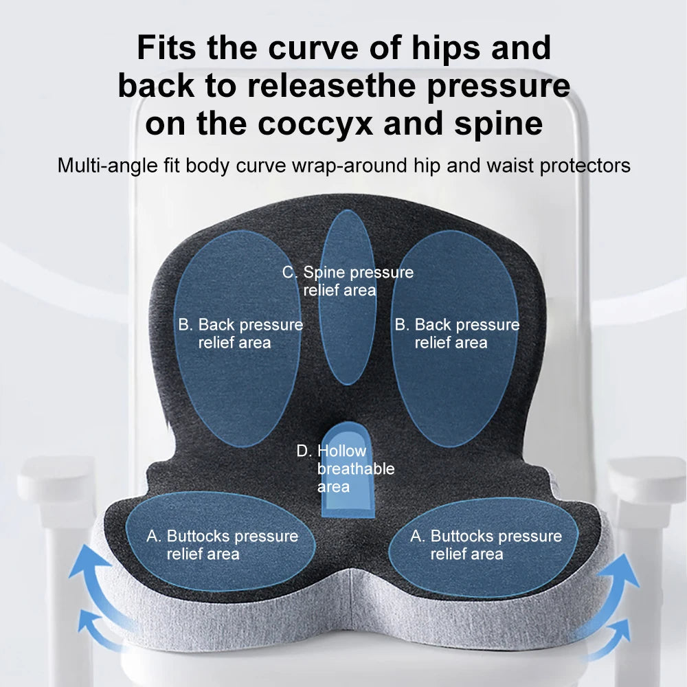 Memory Foam Lumbar Support Cushion Pillow