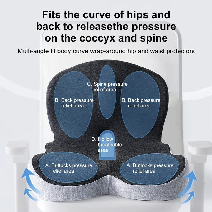 Memory Foam Lumbar Support Cushion Pillow