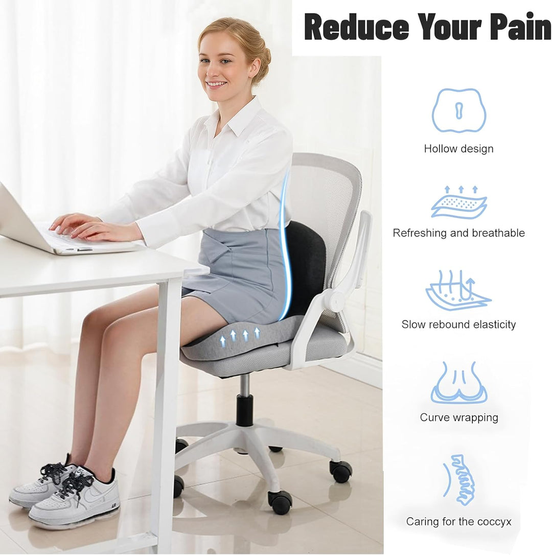 Memory Foam Seat Cushion for Office Chair and Truck Seat Cushion