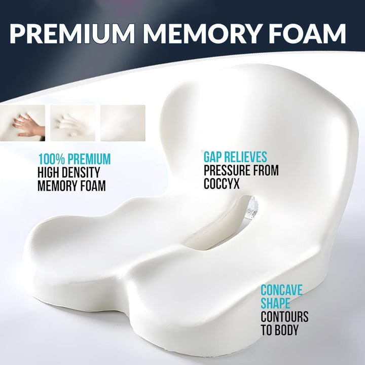 Memory Foam Seat Cushion for Office Chair and Truck Seat Cushion