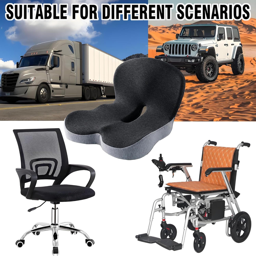 Memory Foam Seat Cushion for Office Chair and Truck Seat Cushion