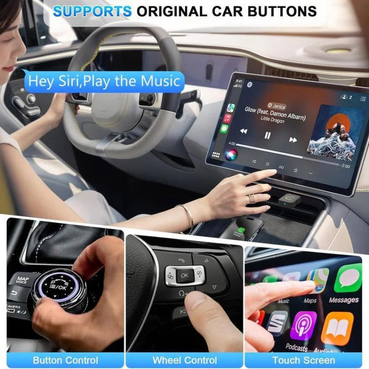 Wireless CarPlay Adapter USB Dongle Mini Compact for Car Integration