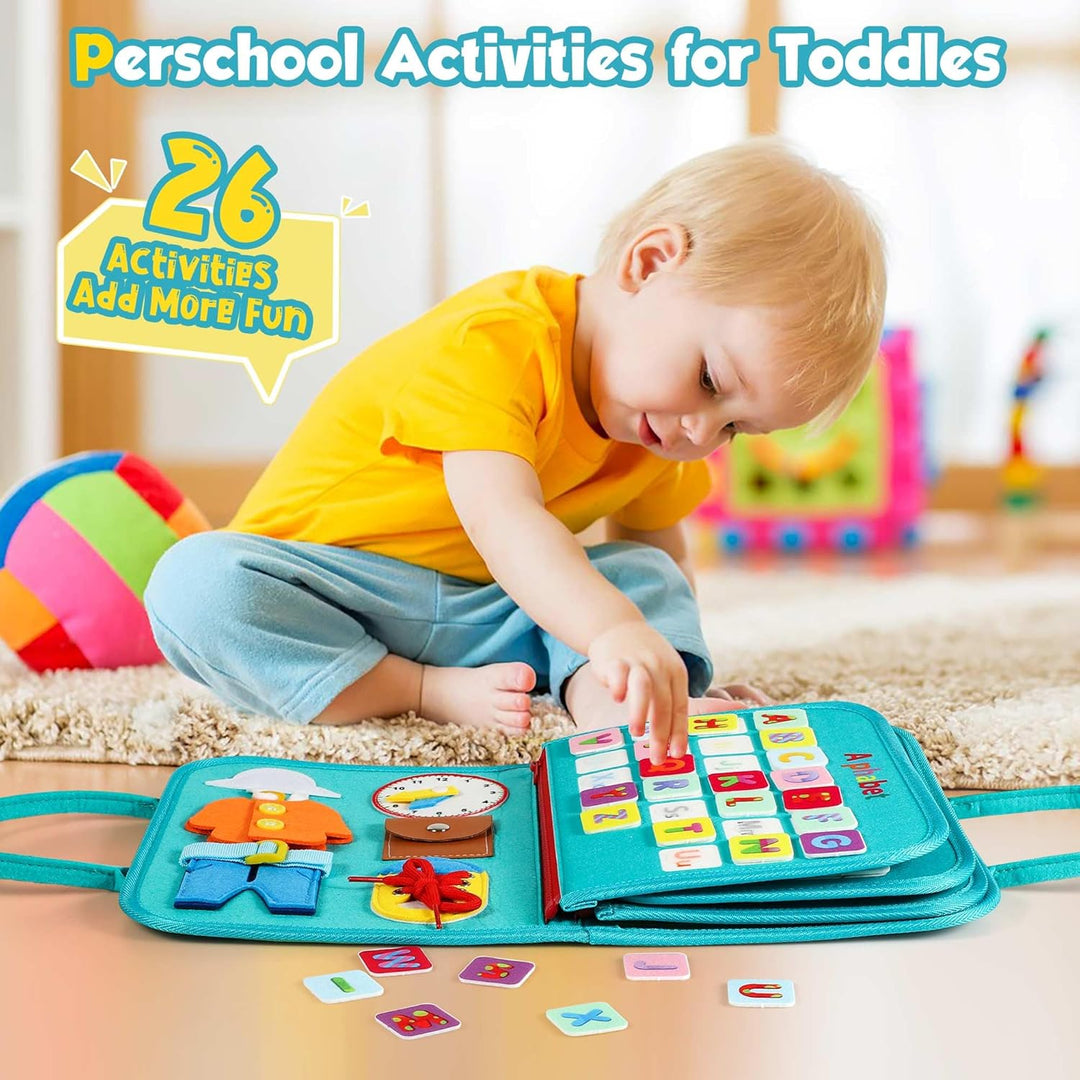 Montessori Toddler Activity Board Sensory Learning Toy 2 to 4 Years