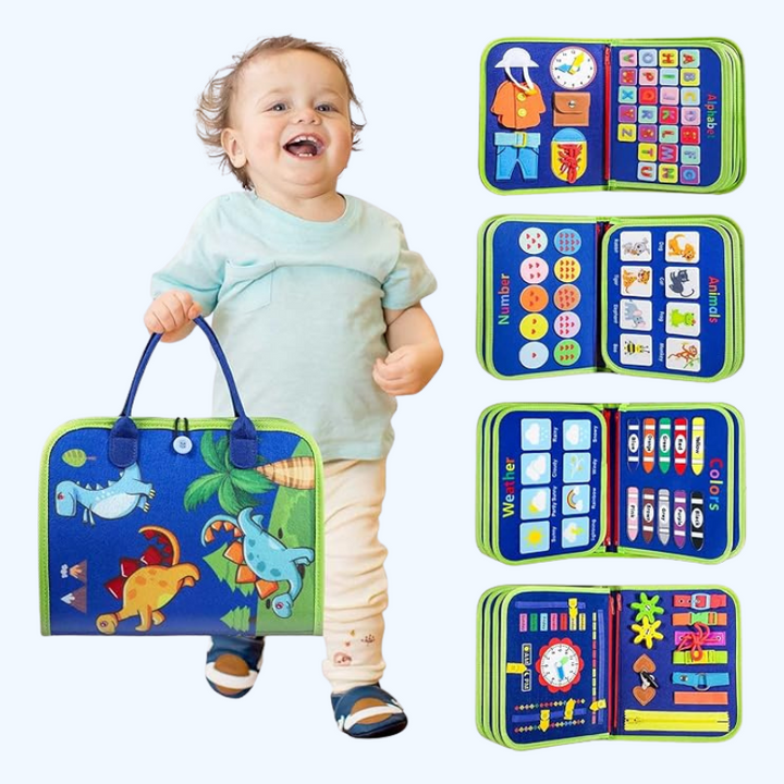 Montessori Toddler Activity Board Sensory Learning Toy 2 to 4 Years
