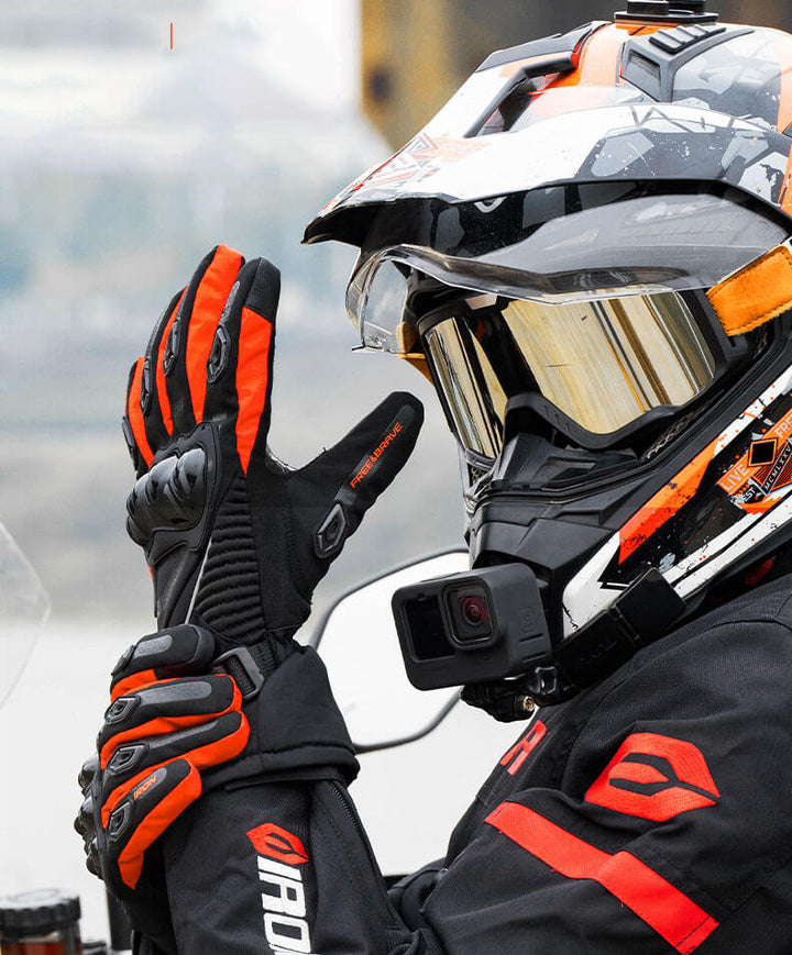 Motorcycle Riding Gloves Insulated Thermal Protective Gloves