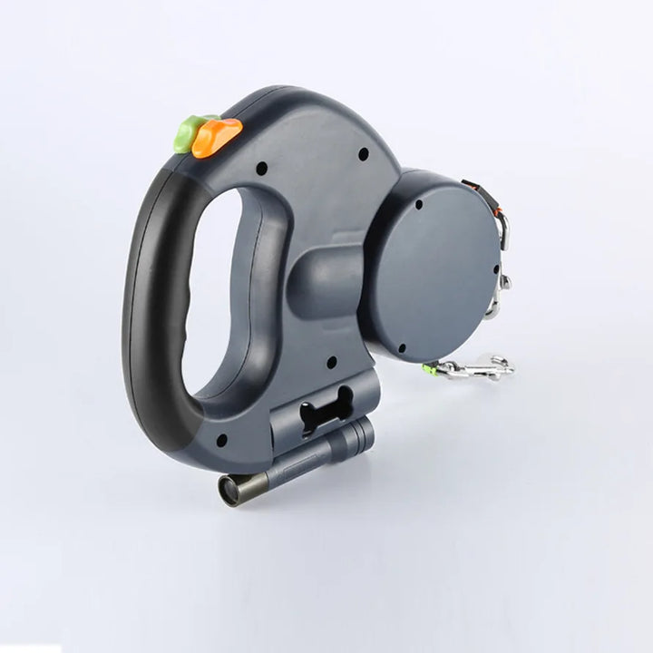 Double Dog Leash with Built-in LED Flashlight