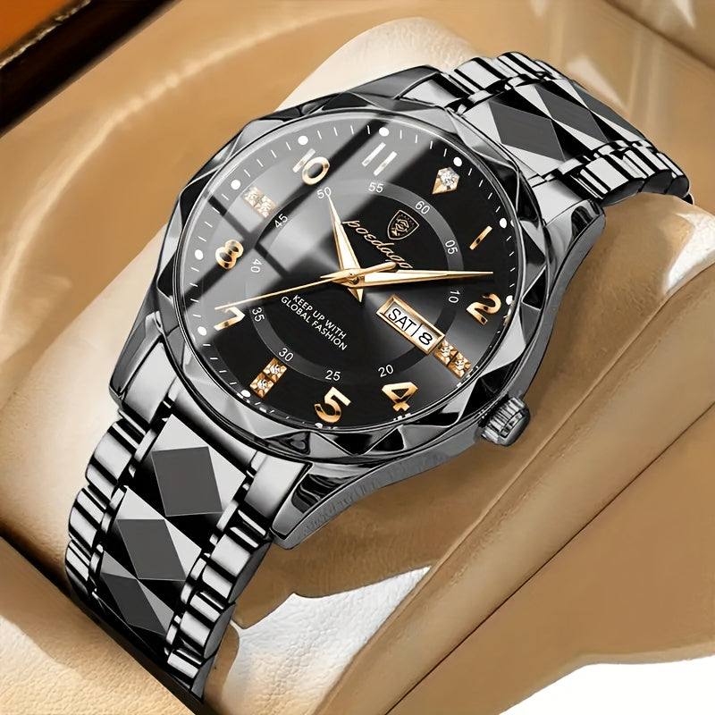 Waterproof Circular Sports Watch Multifunctional for Men