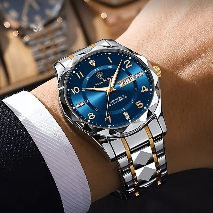 Waterproof Circular Sports Watch Multifunctional for Men