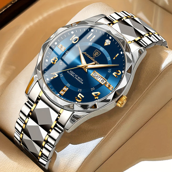 Waterproof Circular Sports Watch Multifunctional for Men