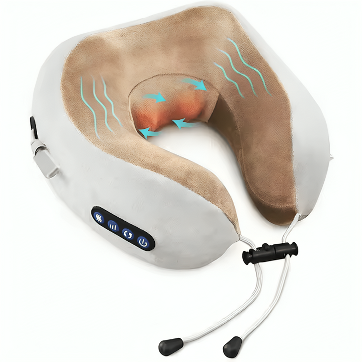 Memory Foam U Shaped Travel Neck Pillow Massager
