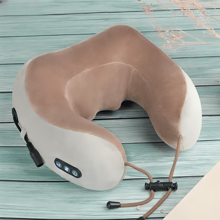 Memory Foam U Shaped Travel Neck Pillow Massager