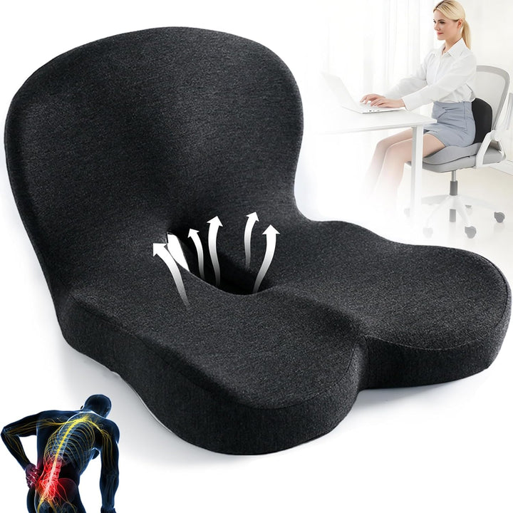 Orthopedic Lumbar Support Seat Cushion Pad for Chair