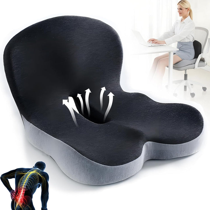 Orthopedic Lumbar Support Seat Cushion Pad for Chair