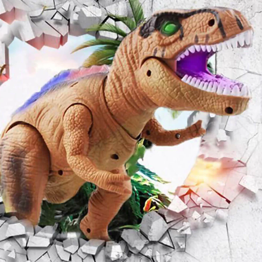 Remote Control Walking Roaring Dinosaur Toy Figure