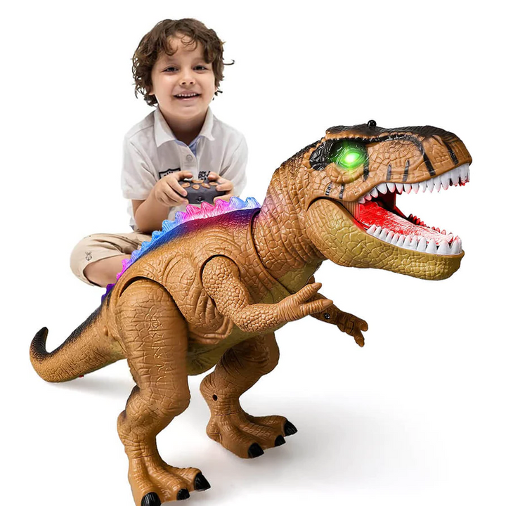 Remote Control Walking Roaring Dinosaur Toy Figure