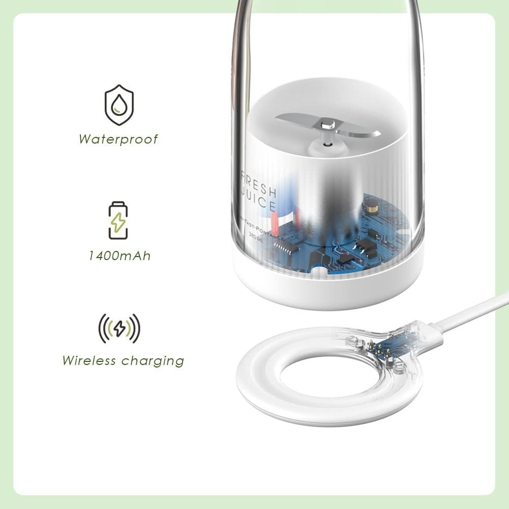 Personal Blender USB Rechargeable Portable Smoothie Mixer Bottle