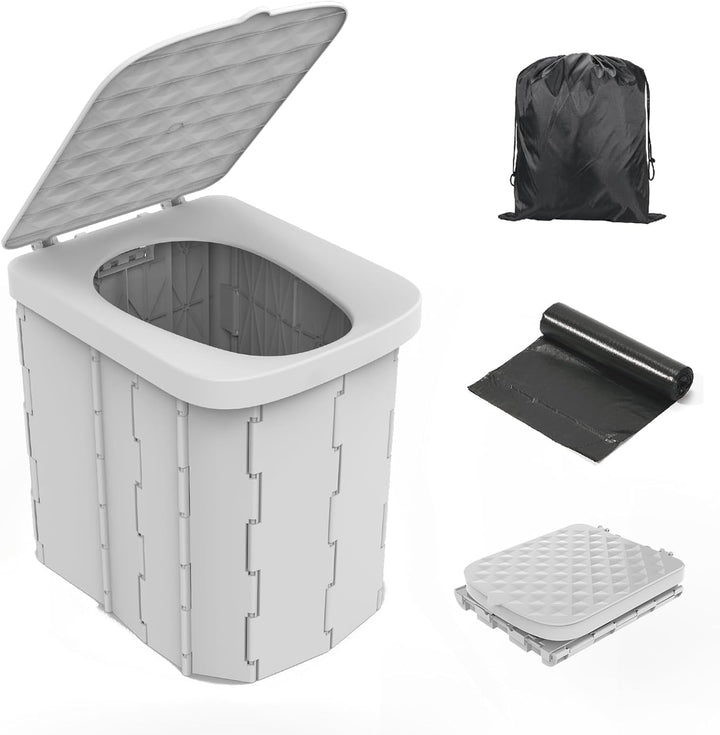 Folding Portable Camping Toilet Seat Chair Outdoor Travel Toilet