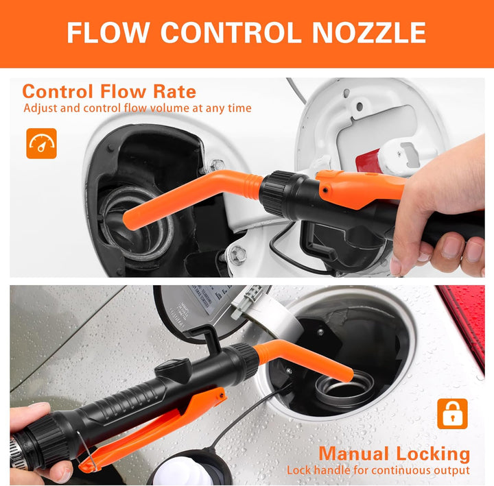 Battery Powered Fuel Transfer Pump Siphon for Gasoline Vehicles