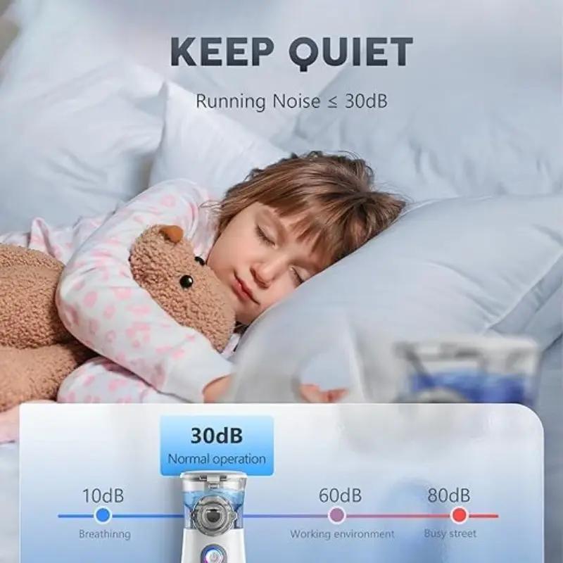 Portable Ultrasonic Nebulizer Humidifier Compact Quiet Air Humidifier