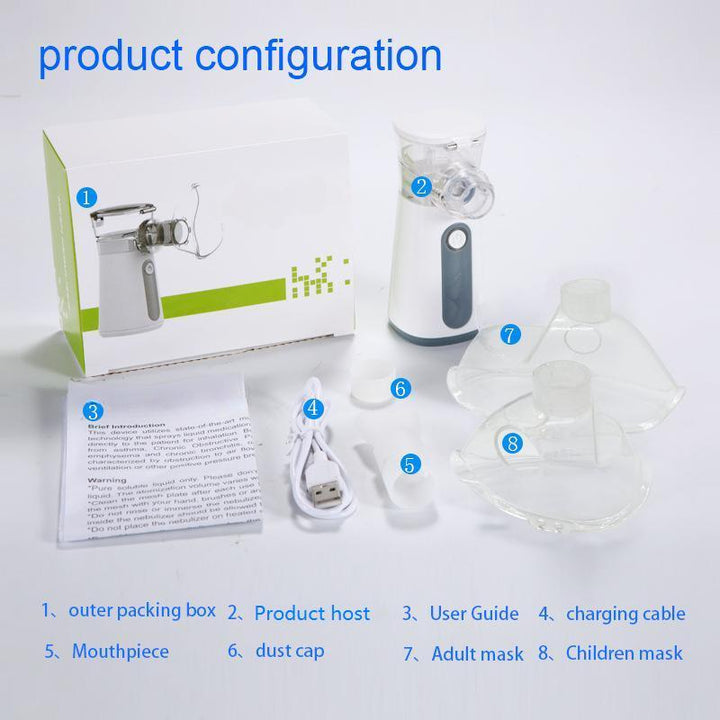Portable Ultrasonic Nebulizer Humidifier Compact Quiet Air Humidifier