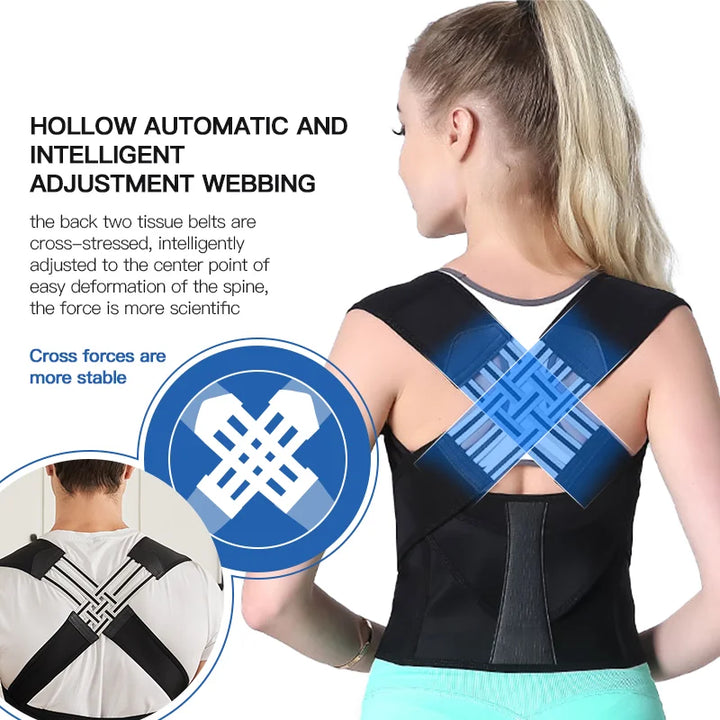 Posture Corrector Back Support Brace Belt Adjustable Strap