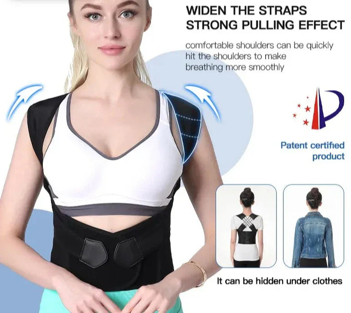 Posture Corrector Back Support Brace Belt Adjustable Strap