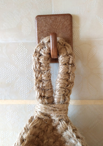 Jute Wall Mounted Storage Basket Organizer Set