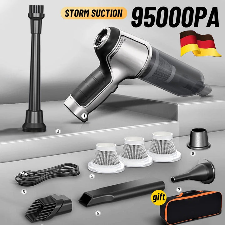 Handheld Cordless Car Vacuum Cleaner with Accessory Kit