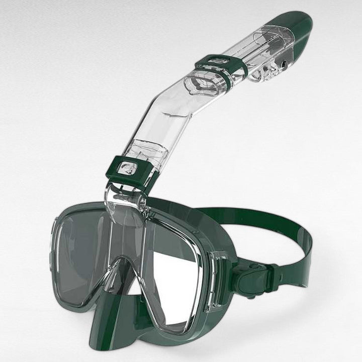 Foldable Full Face Panoramic Snorkel Mask Snorkeling Gear
