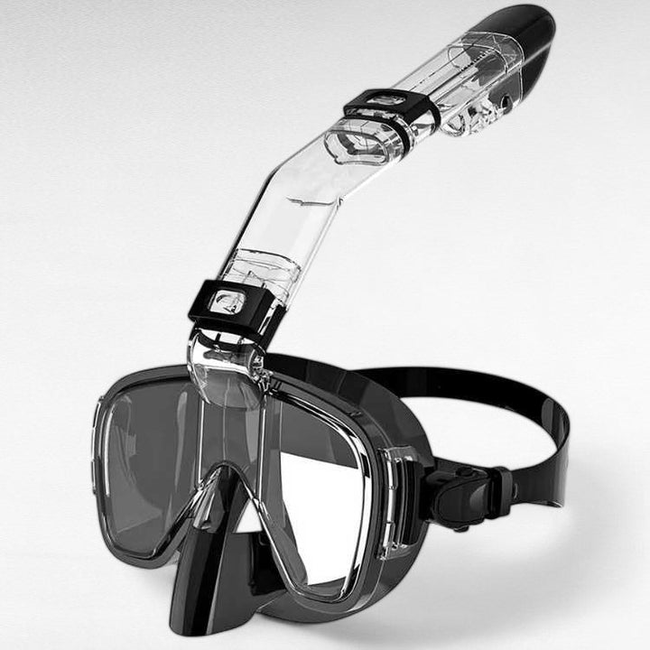 Foldable Full Face Panoramic Snorkel Mask Snorkeling Gear